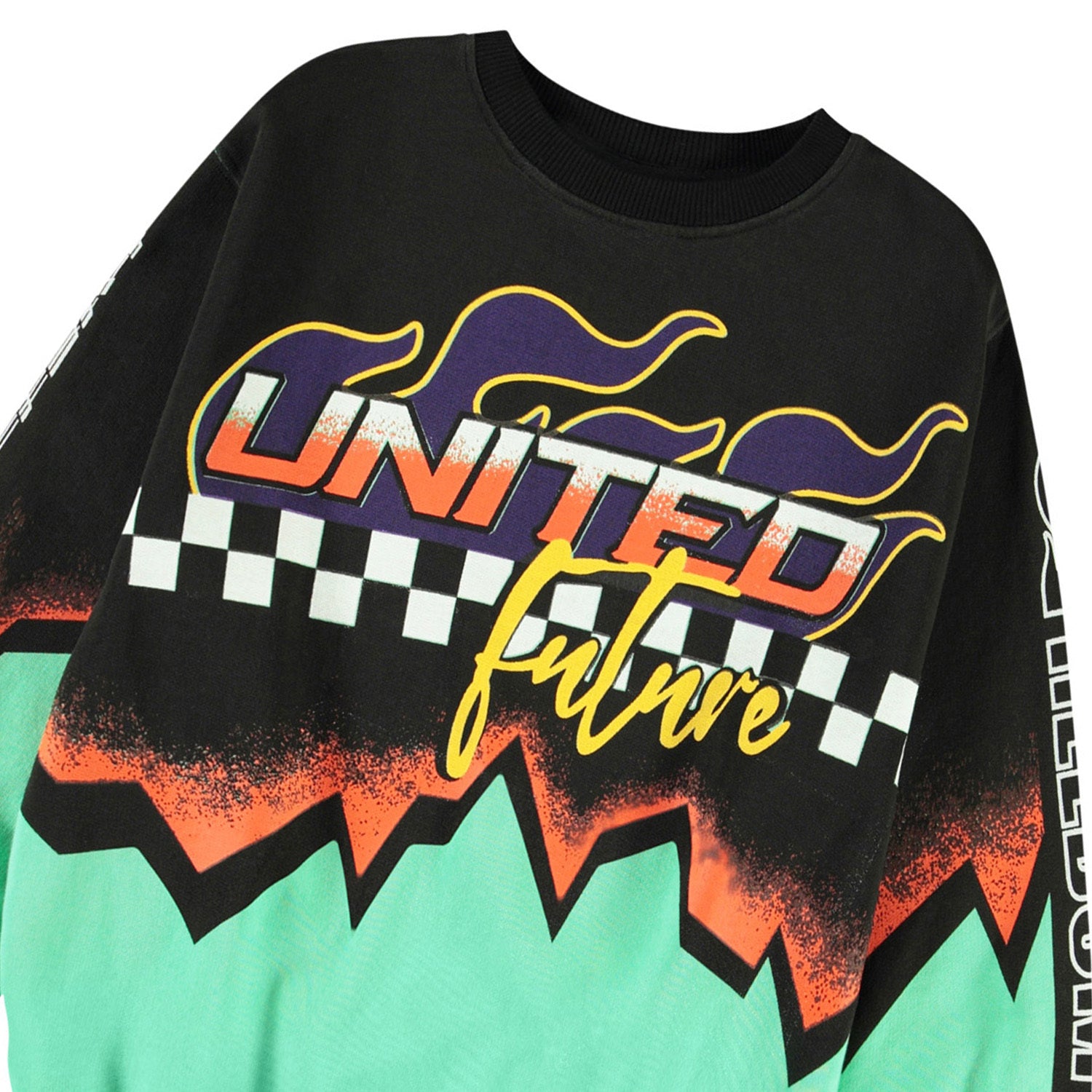 Monti long sleeved Sweatshirt Future United - Apple Green/Black