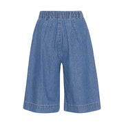 Alenna Shorts -Washed Chambrey Denim