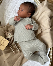Organic Wrap-Top & Leggings - Stripes