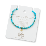 Turquoise howlite 'calmness' healing gem Bracelet