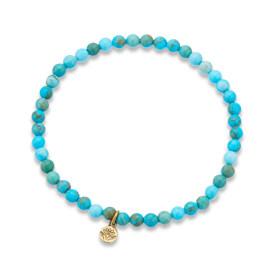 Turquoise howlite 'calmness' healing gem Bracelet