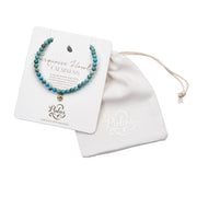 Turquoise howlite 'calmness' healing gem Bracelet