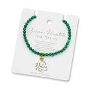 Green howlite 'happiness' healing gem Bracelet