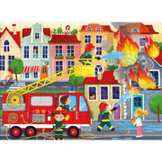 3D Puzzle & Book Set - Firefighters