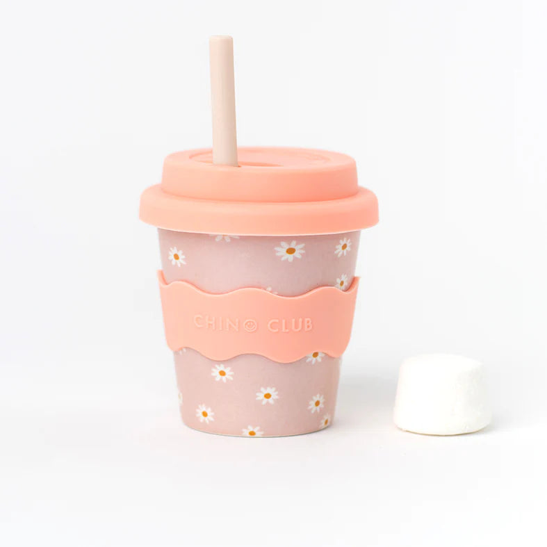 Pink Daisy Babychino Cup - 4oz