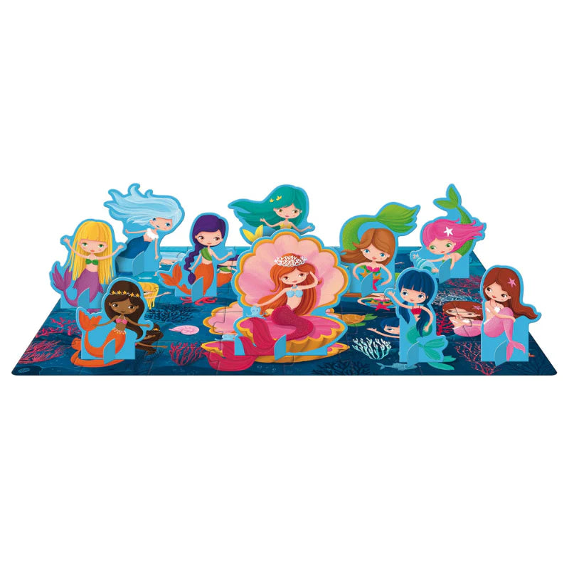 3D Puzzle & Book Set - The Mermaids