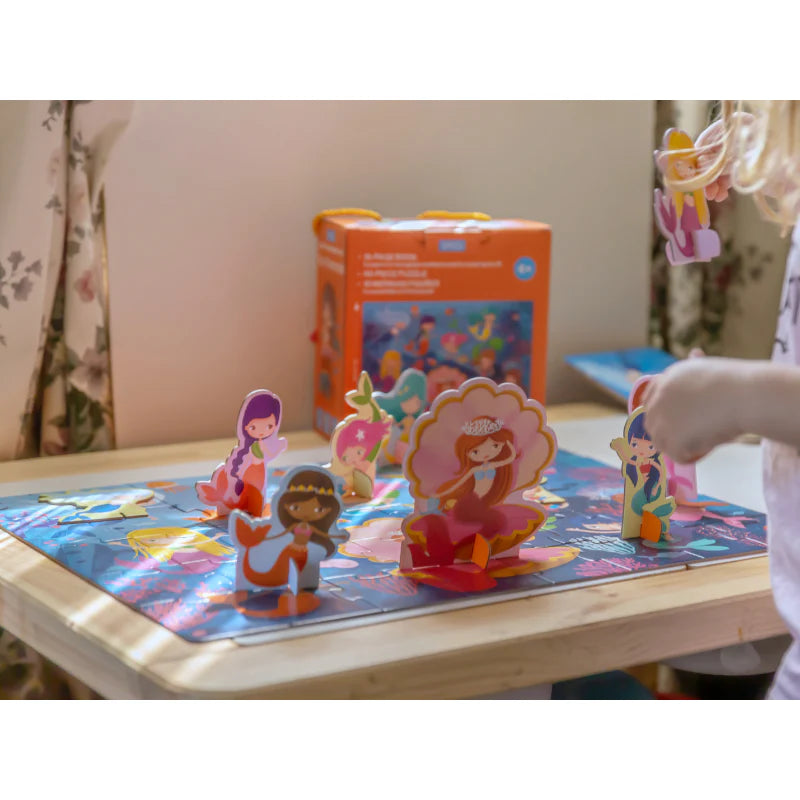 3D Puzzle & Book Set - The Mermaids