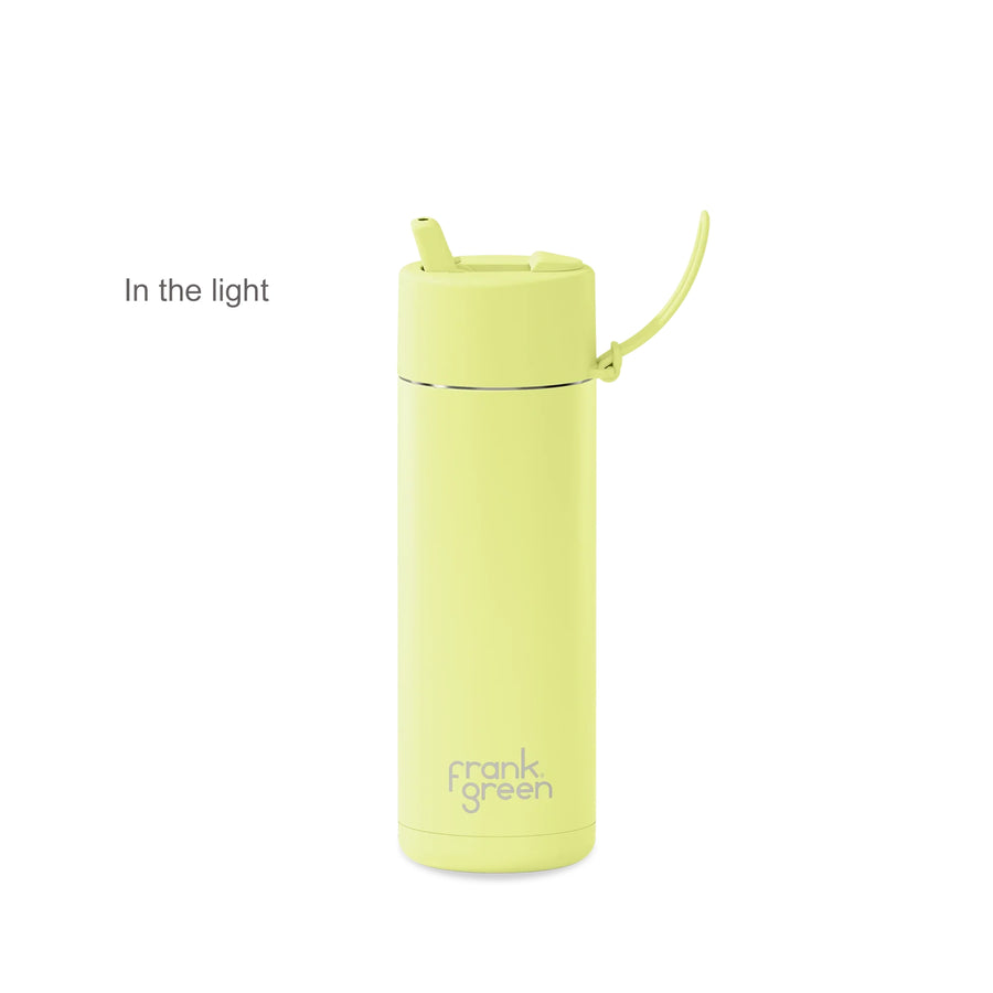 Frank Green StarGlow 595mL (20oz) Stainless Steel Ceramic Bottle with Flip Lid Straw