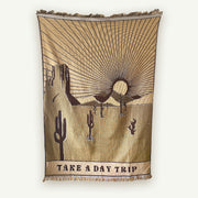 Take A Day Trip Cotton Blanket