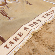 Take A Day Trip Cotton Blanket