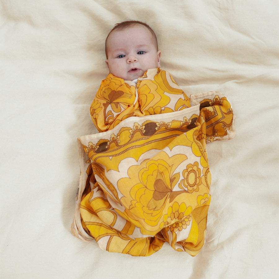 Golden Child Bamboo/Organic Cotton Swaddle