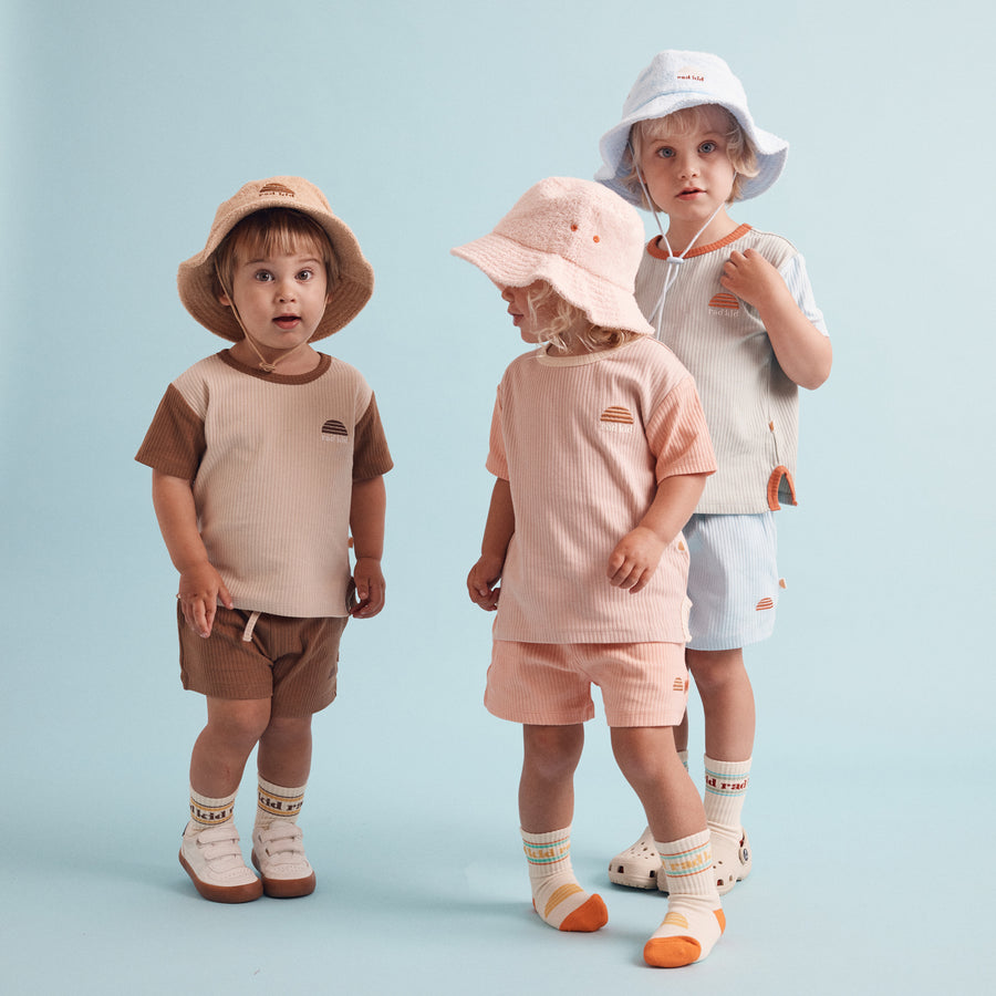 Babyccino Splice Organic Rib Twinset