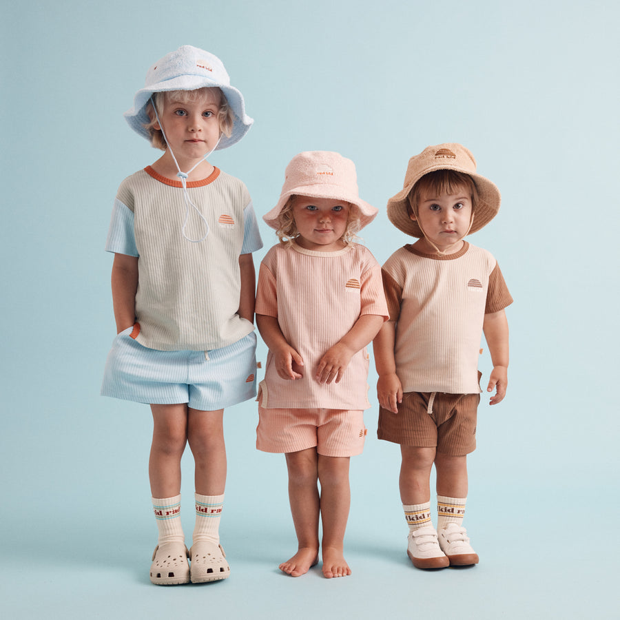 Babyccino Splice Organic Rib Twinset