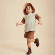 Rad Kid Organic Cotton Rib Twinset - Scout