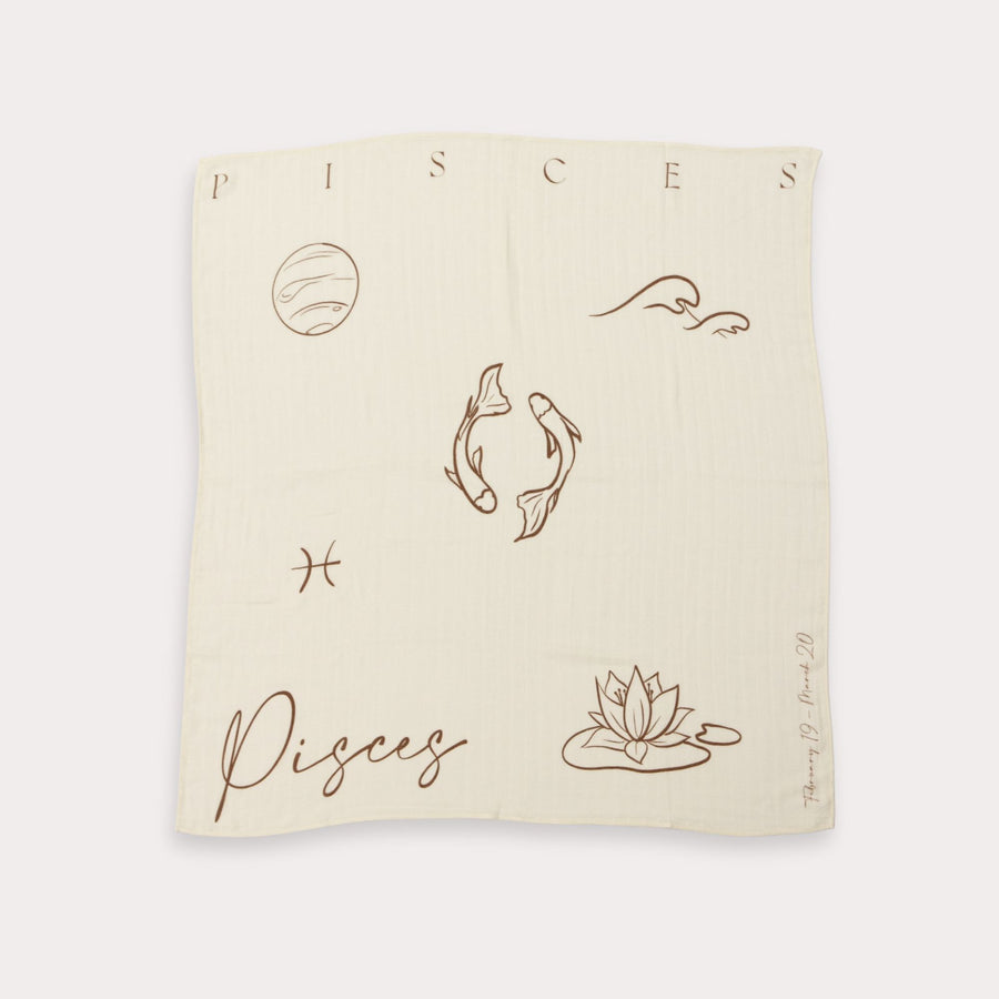 Zodiac Muslin Swaddle
