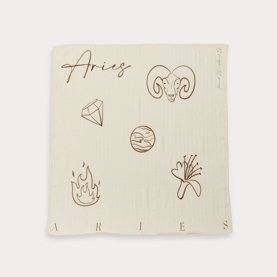 Zodiac Muslin Swaddle