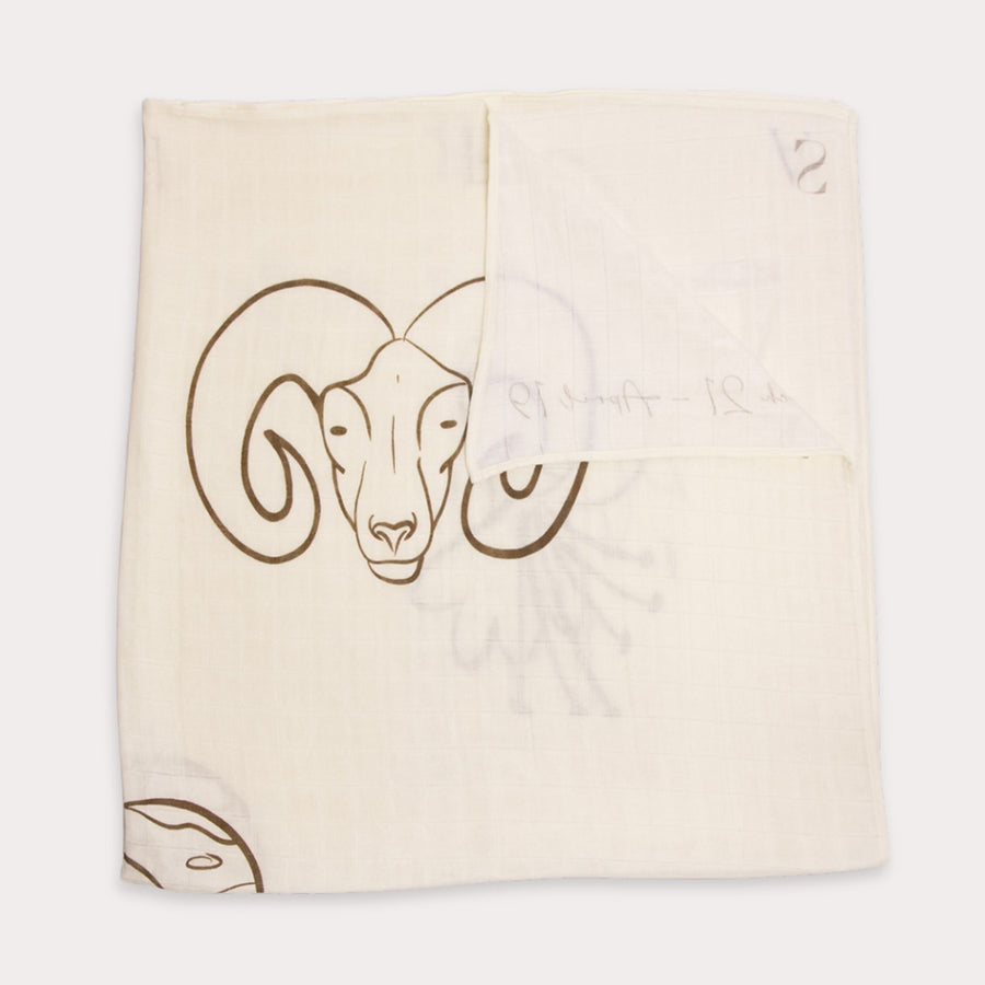 Zodiac Muslin Swaddle
