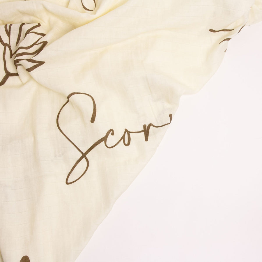 Zodiac Muslin Swaddle