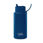 Frank Green Classic 1L (34oz) Stainless Steel Ceramic Bottle with Flip Lid Straw
