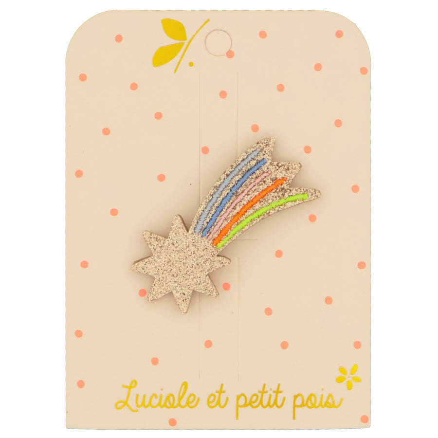 Shooting Star Hair Clip - Multicolored Yellow