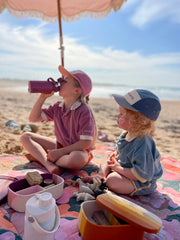 5 Panel Hat - Anti UV - Sky Blue + Desert Teal