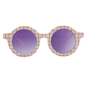 Round Tartan Sustainable Polarized Sunglasses