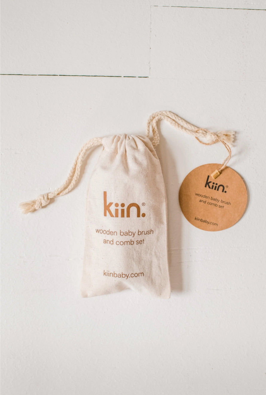 Wooden Baby Brush + Comb Set