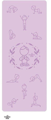 Sun Salutation Eco Yoga Mat - Purple