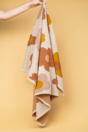 Organic Cotton Knitted Blanket - Bloom
