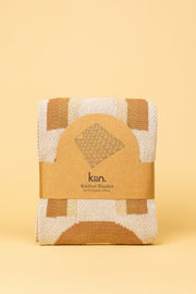 Organic Cotton Knitted Blanket - Rainbow