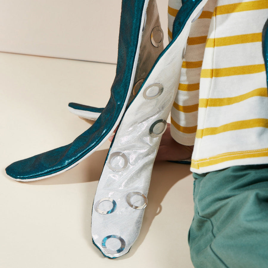 Metallic Blue Octopus Costume