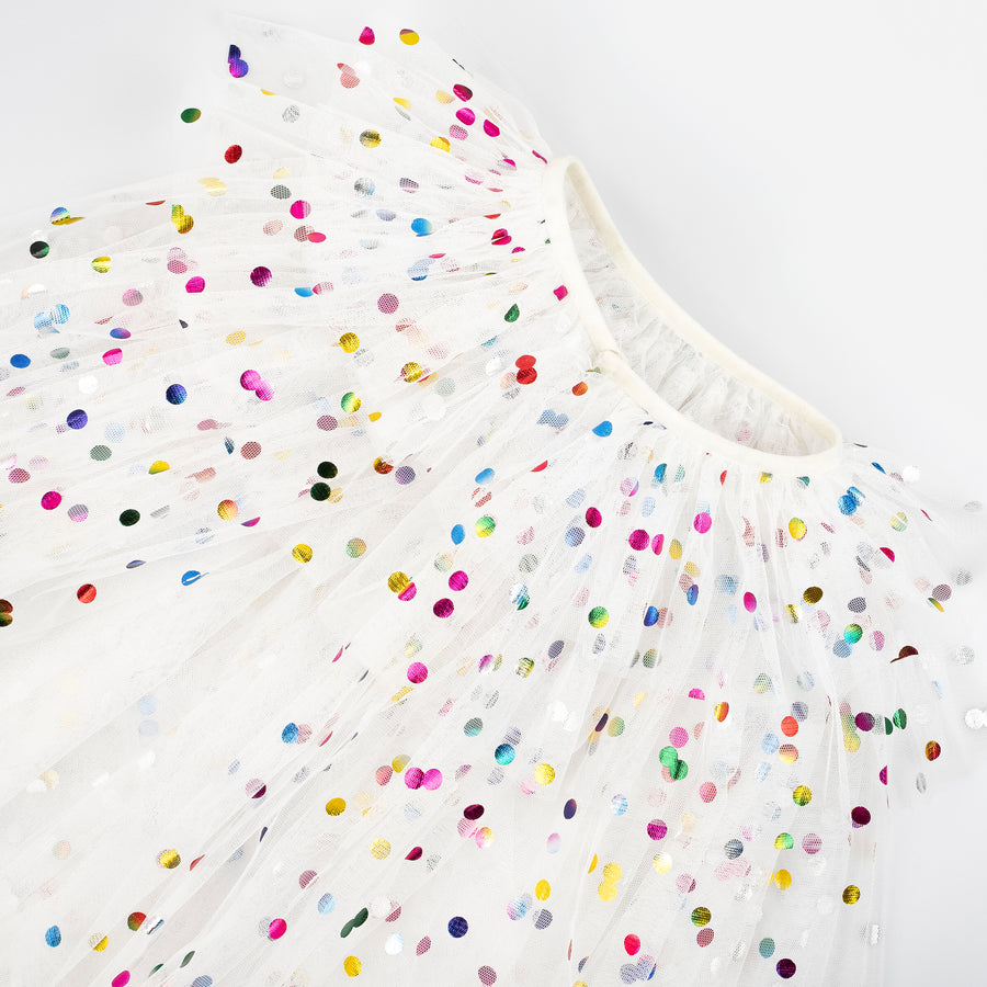 Dotty Collared Cape, Wand & Crown