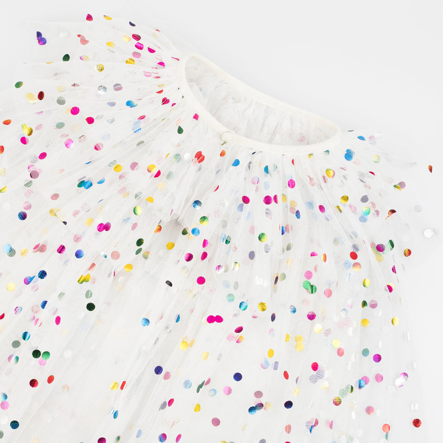 Dotty Collared Cape, Wand & Crown