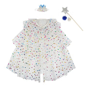 Dotty Collared Cape, Wand & Crown