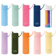 Frank Green Classic 595mL (20oz) Stainless Steel Ceramic Bottle with Flip Lid Straw