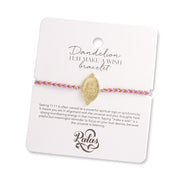 Dandelion ‘11:11 make a wish’ bracelet