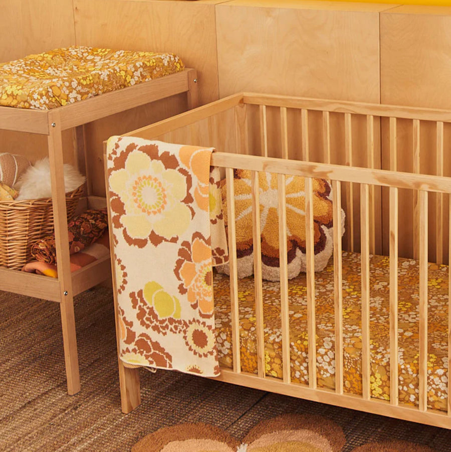 Sunny Daze Floral Organic Cotton Blankie