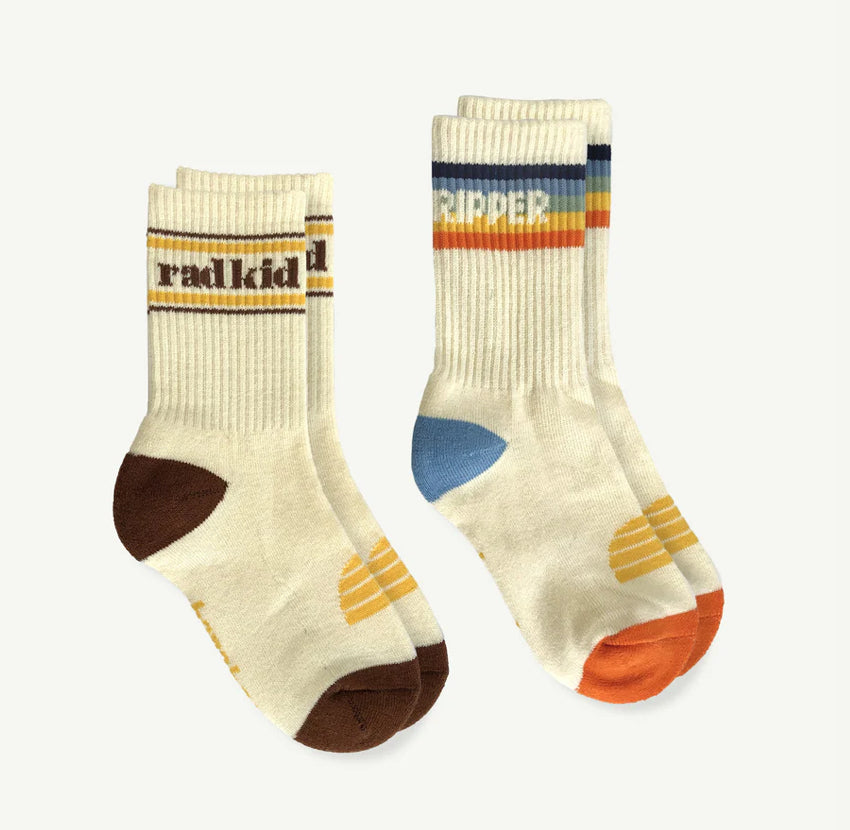 Rad Kid and Little Ripper Organic Cotton Sock Pack