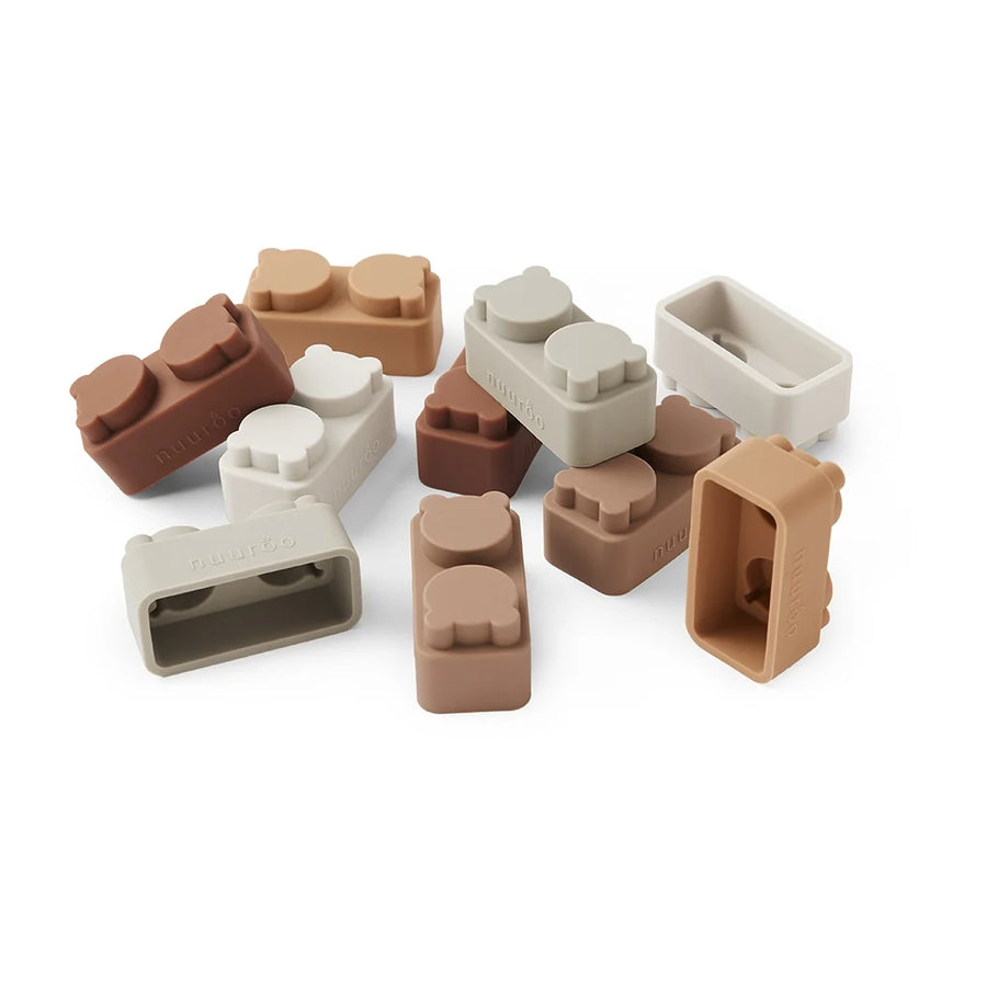 Pile silicone building bricks - 10 pieces