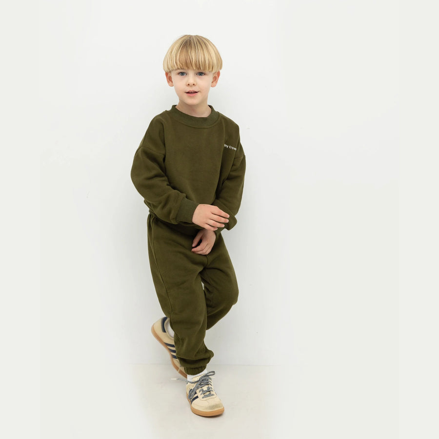 Woodie 3D Logo Tracksuit - Olive
