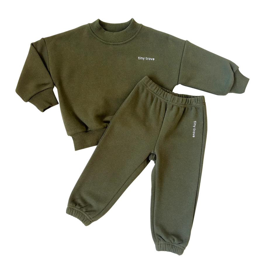 Woodie 3D Logo Tracksuit - Olive