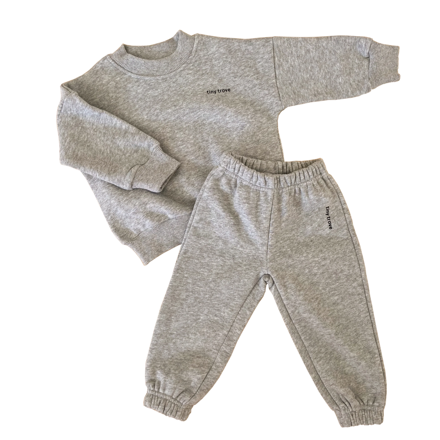 Woodie 3D Logo Tracksuit - Grey Marle