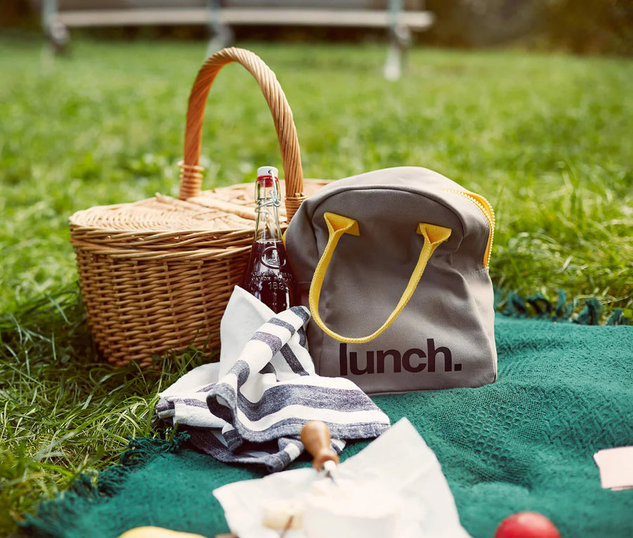 Zipper Lunch - Grey/Yellow