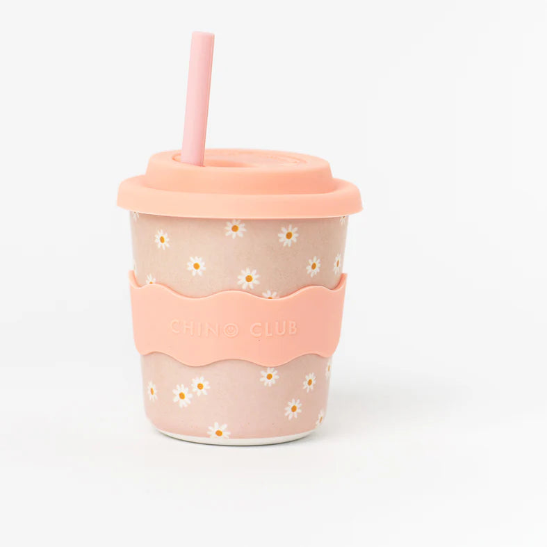 Pink Daisy Babychino Cup - 4oz