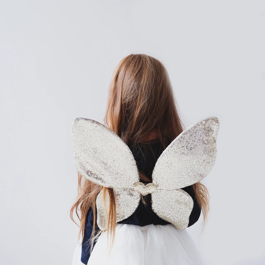 Sparkle Sequin Wings - Gold