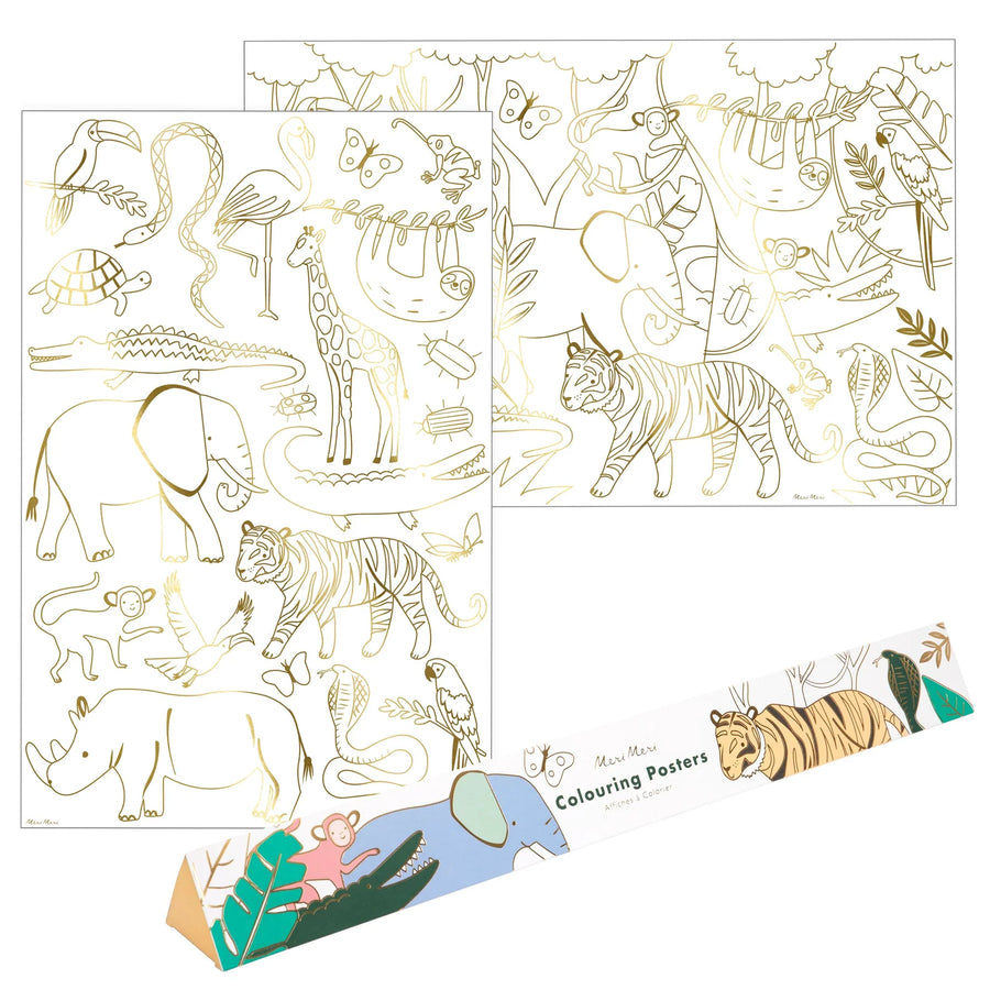 Jungle Colouring Posters - Set of 2