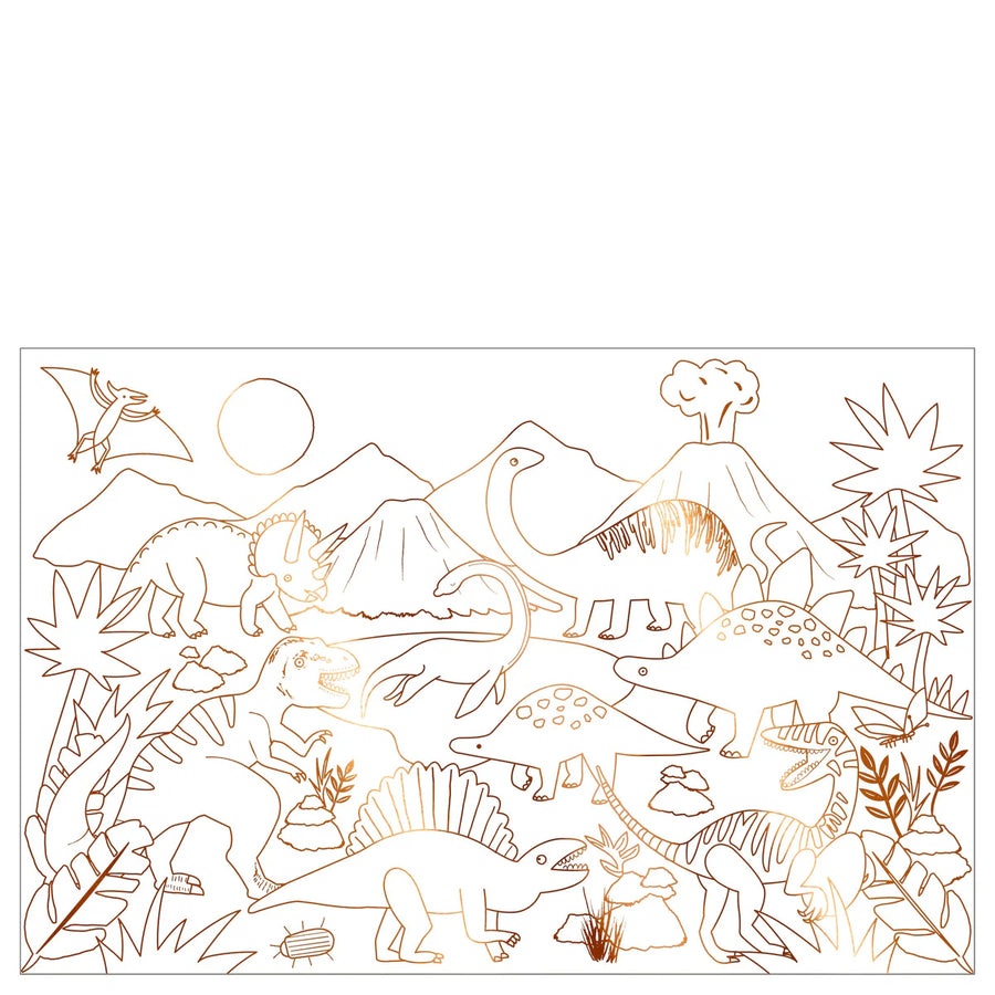 Dinosaur Kingdom Colouring Posters - Set of 2