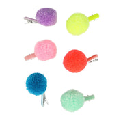 Pompom Unicorn Hair Clips - 6 pack