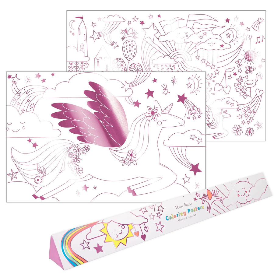 Unicorn Coloring Posters - Set of 2