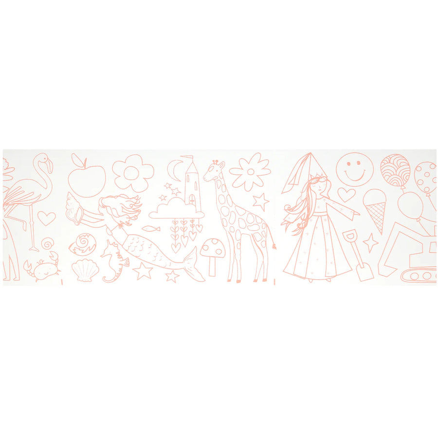 Happy Icons Coloring Roll